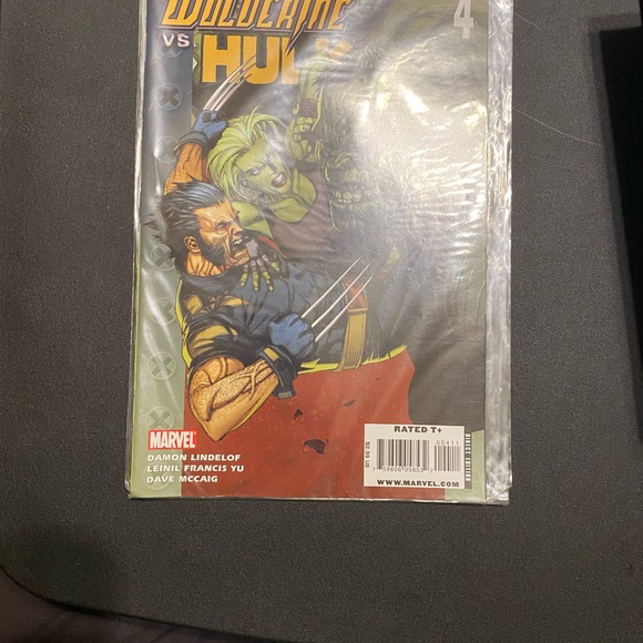 Marvel Other - Marvel Wolverine vs Hulk Comic with Blue and Green Cover